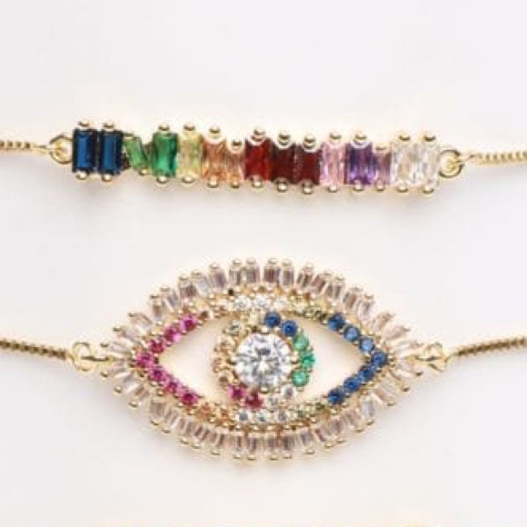 BOGO 1/2 OFF NIB Rainbow Adjustable Bracelets - Picture 3 of 3